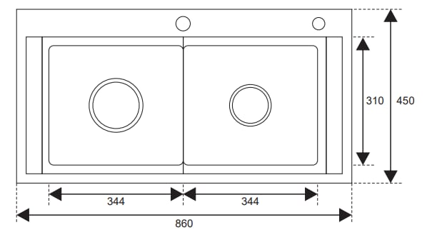 Chậu rửa bát thủ công cao cấp AM8585N